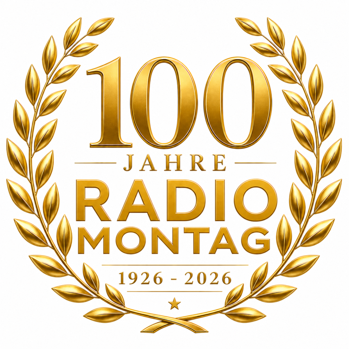 luftballon aus folie zahl 100 im lorbeerkranz